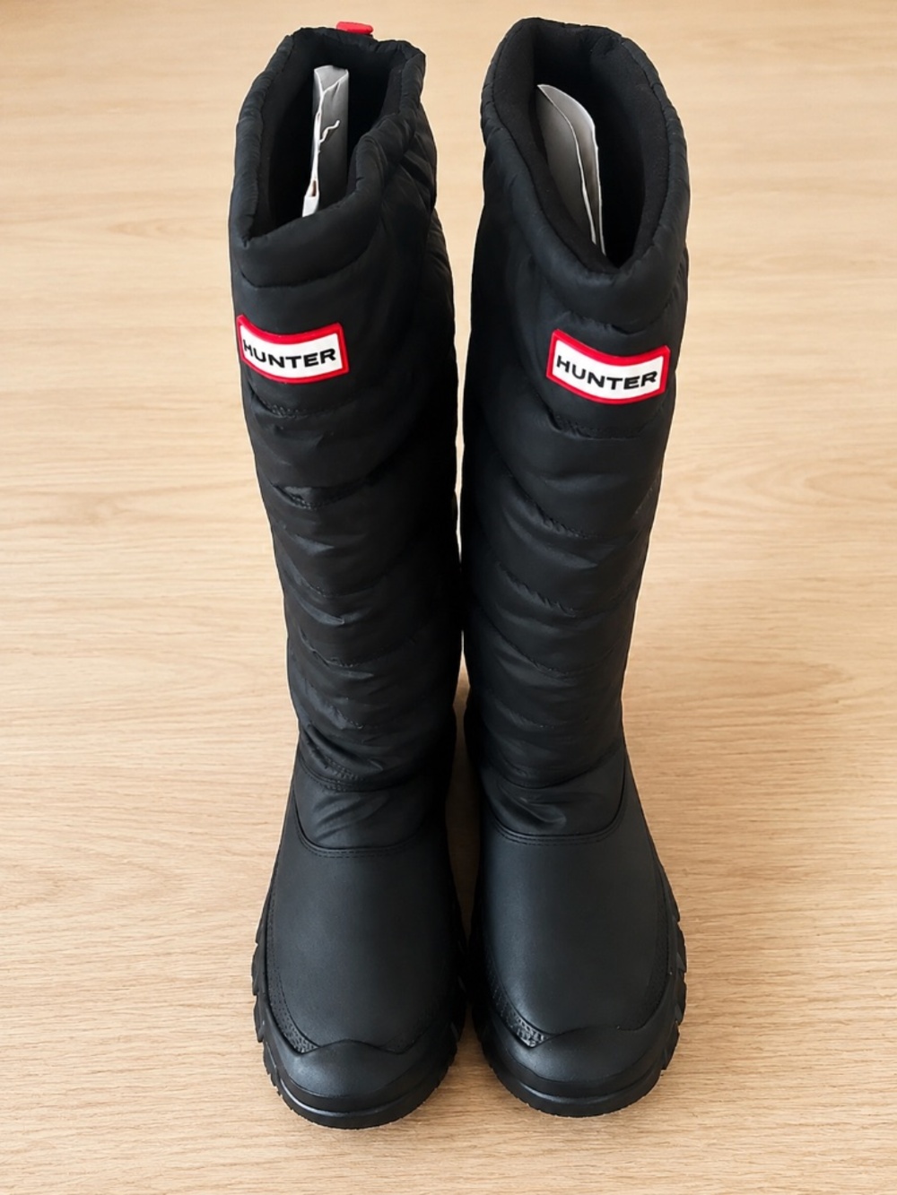 Hunter Women’s Tall Insulated Puffer Snow Boots Black NWT - Picture 2 of 7